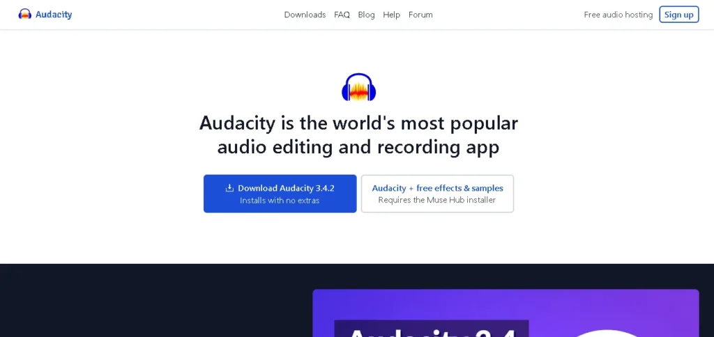 Audacity audio extractor

